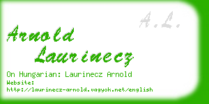 arnold laurinecz business card